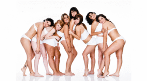 Mulheres de diferentes corpos e aparências em imagem da Campanha pela Real Beleza, da Dove