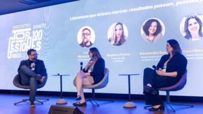 Marcos Braga, Angélica Fortes e Carol Nunes participam de painel no encontro dos Top 100 Gestores 2026/27
